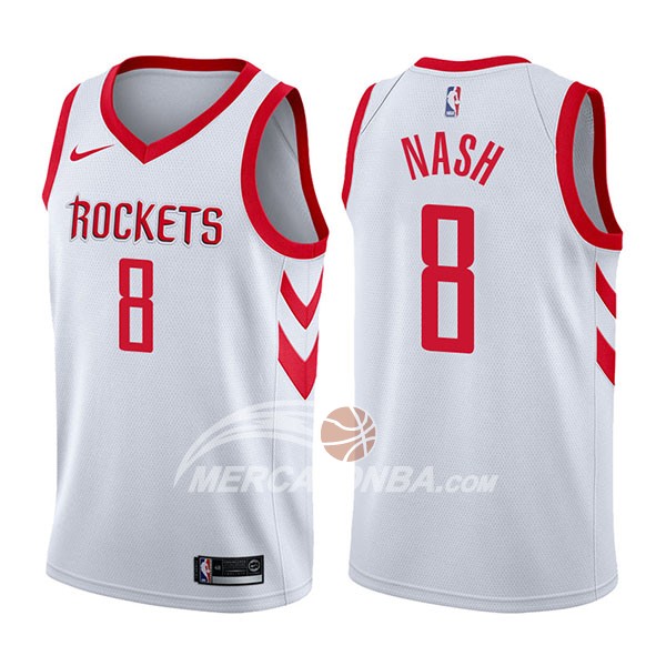 Maglia NBA Houston Rockets Le'bryan Nash Association 2017-18 Bianco
